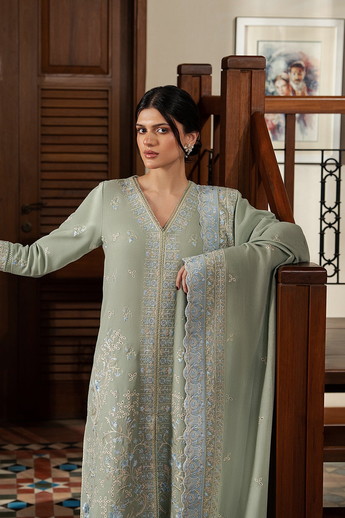 Rimelle Karandi Pakistani Winter Dresses - Afrozeh - 3