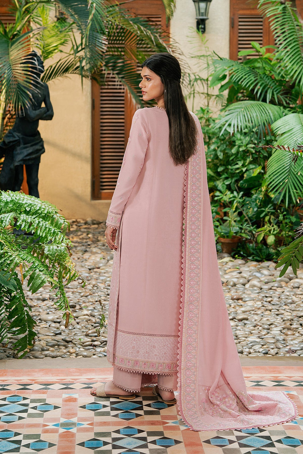Maelin Silk Pakistani Winter Dresses - Afrozeh - 2