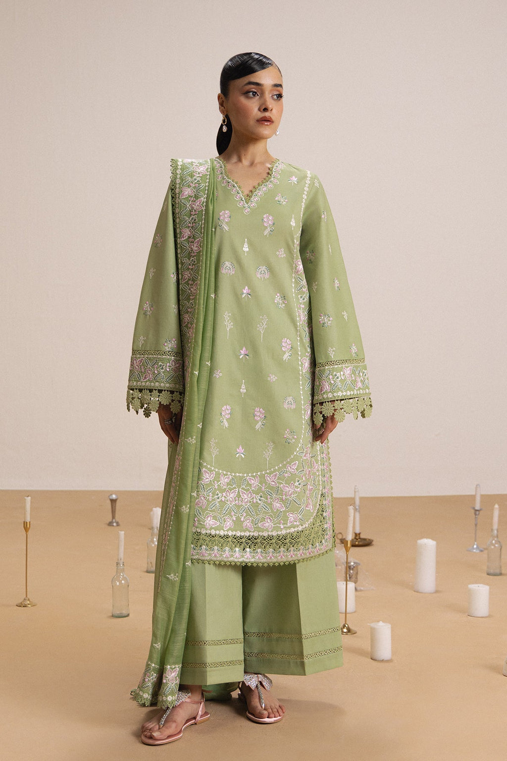 NACRE Lawn Pakistani Summer Dresses - Afrozeh - 1