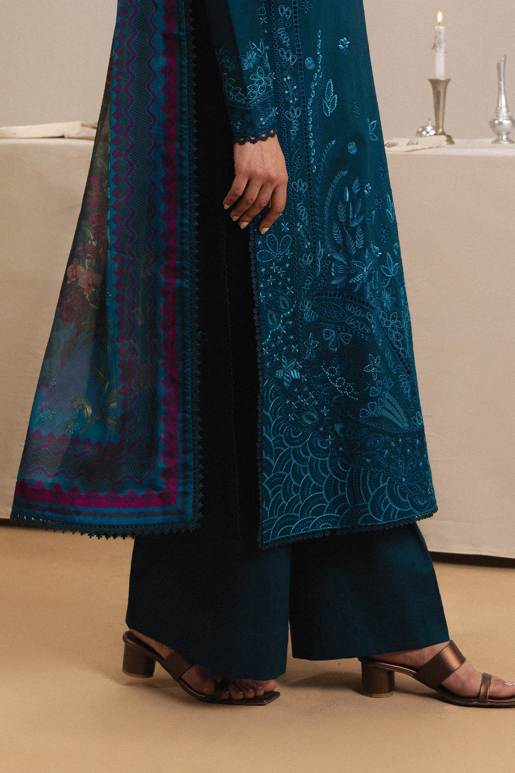 VOILE Lawn Pakistani Summer Dresses - Afrozeh - 5