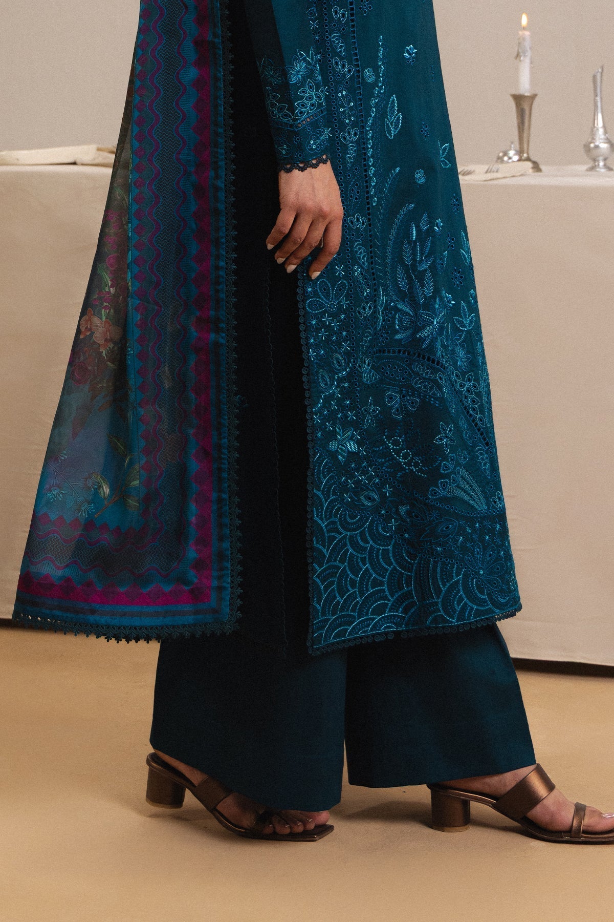 VOILE Lawn Pakistani Summer Dresses - Afrozeh - 5