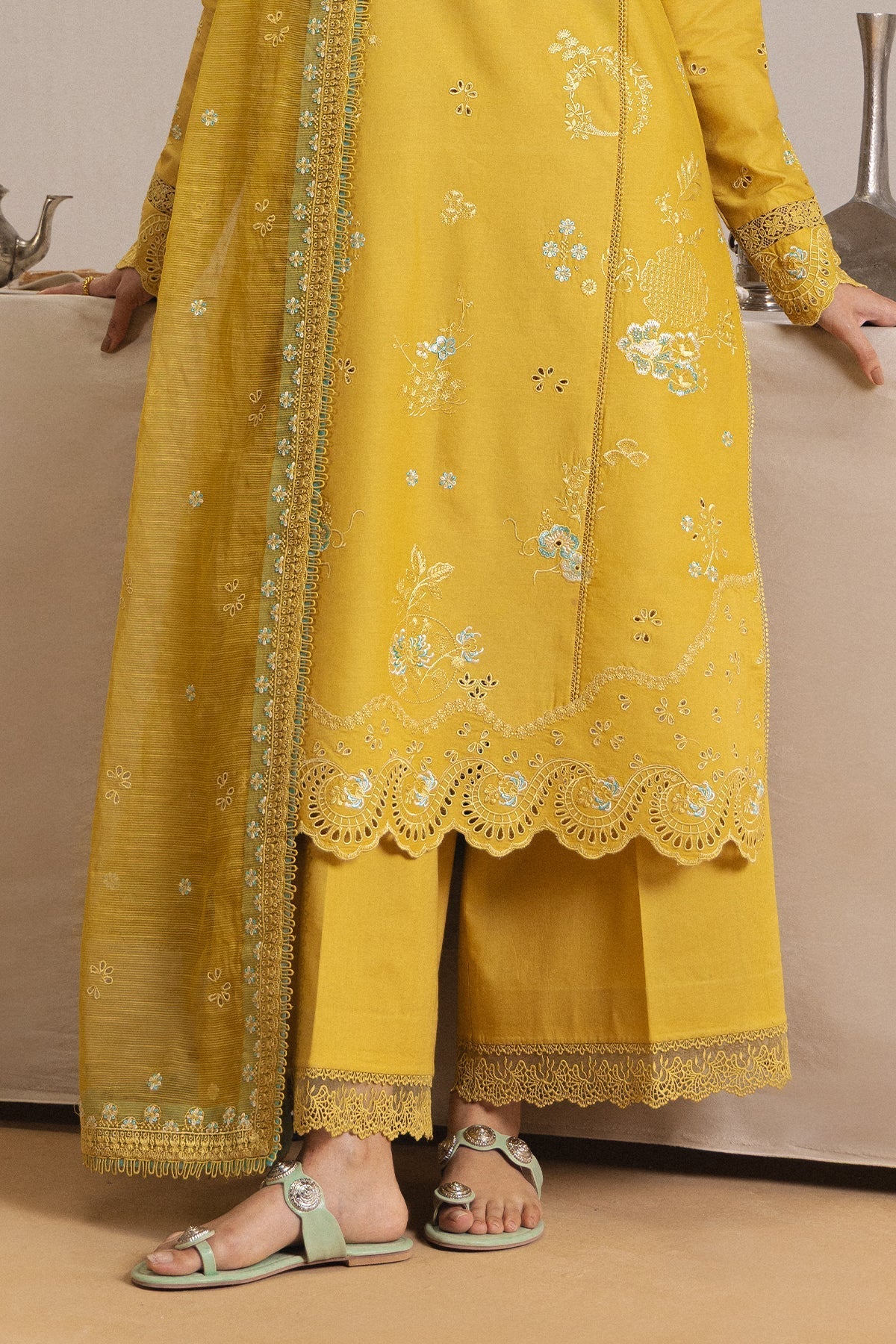 ROUGE Lawn Pakistani Summer Dresses - Afrozeh - 5