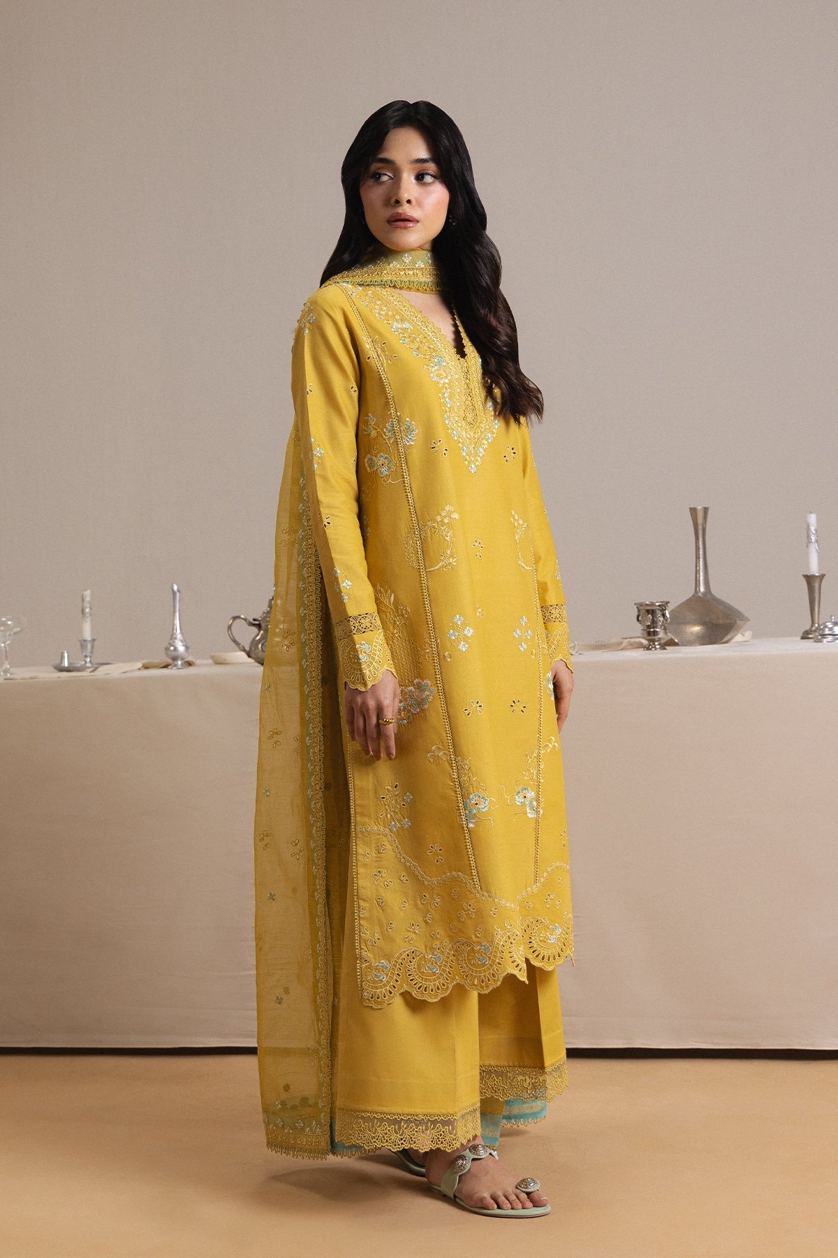 ROUGE Lawn Pakistani Summer Dresses - Afrozeh - 1