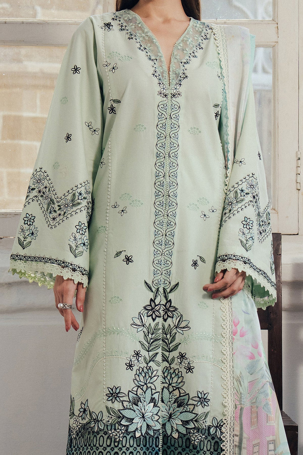 Dewlit Organza Pakistani Summer Dresses - Afrozeh - 3