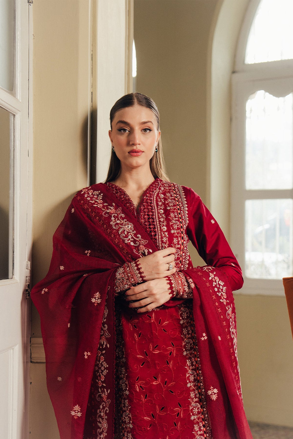 Sundrown Organza Pakistani Summer Dresses - Afrozeh - 3