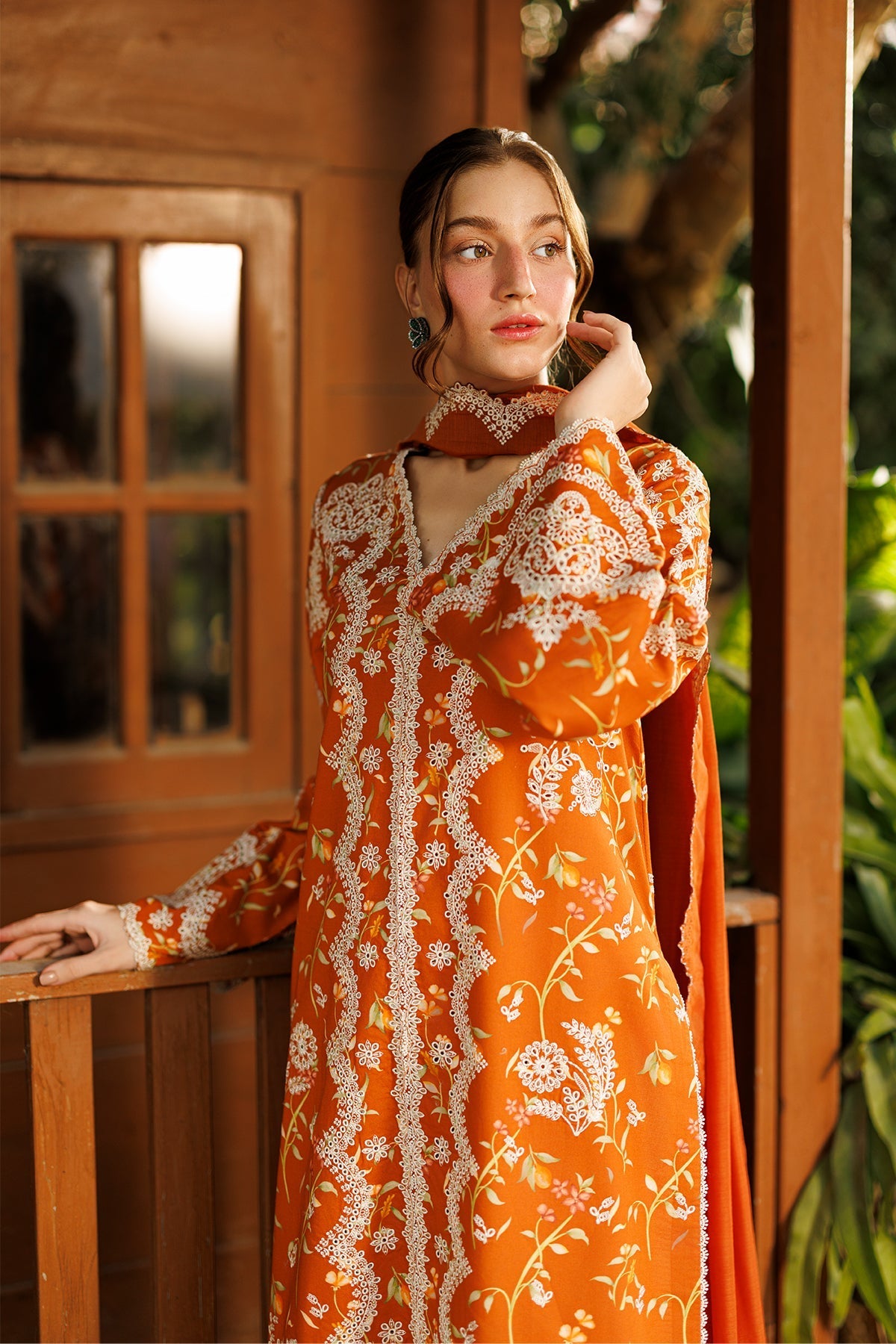 Elyora Lawn Pakistani Summer Dresses - Afrozeh - 5