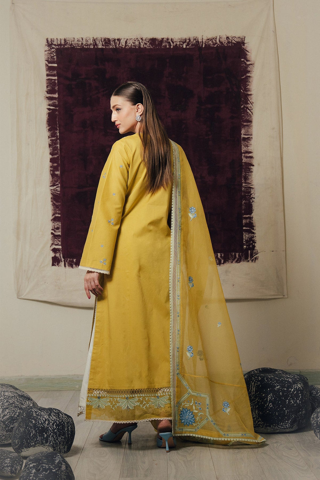 Sunhaze Organza Pakistani Summer Dresses - Afrozeh - 2