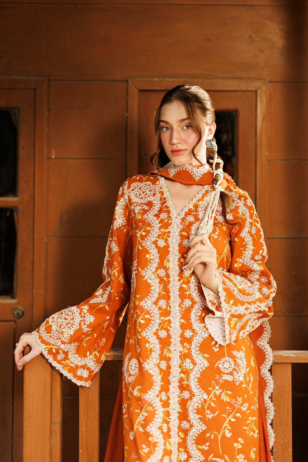 Elyora Lawn Pakistani Summer Dresses - Afrozeh - 6