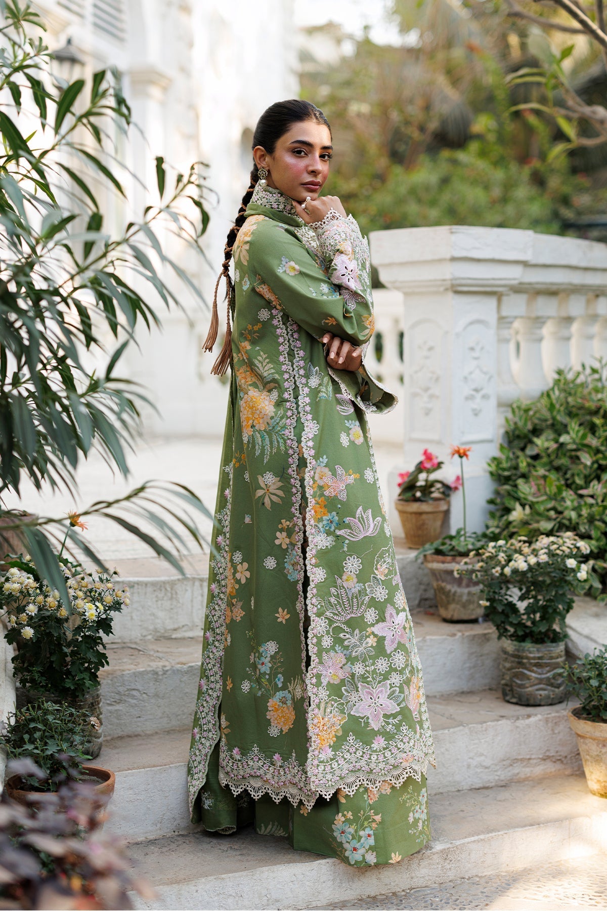 Serelith Organza Pakistani Summer Dresses - Afrozeh - 5