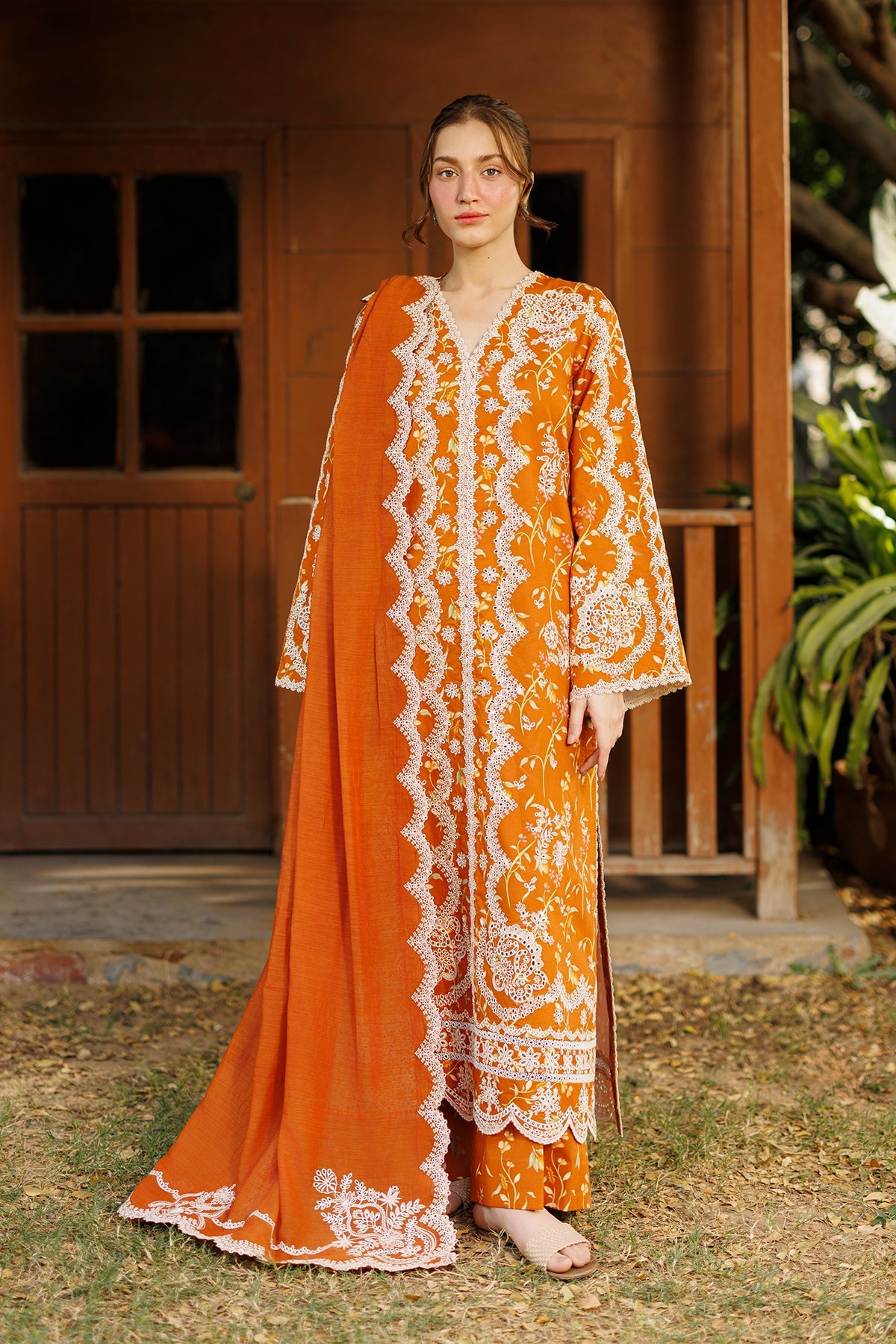 Elyora Lawn Pakistani Summer Dresses - Afrozeh - 1