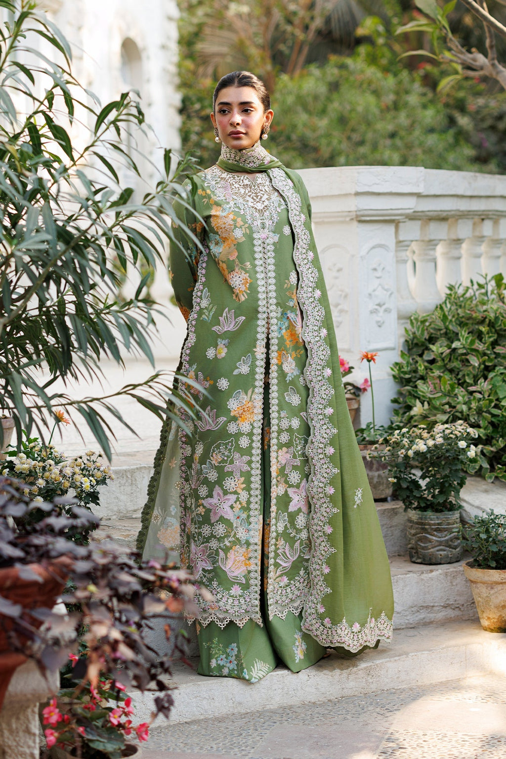 Serelith Organza Pakistani Summer Dresses - Afrozeh - 1