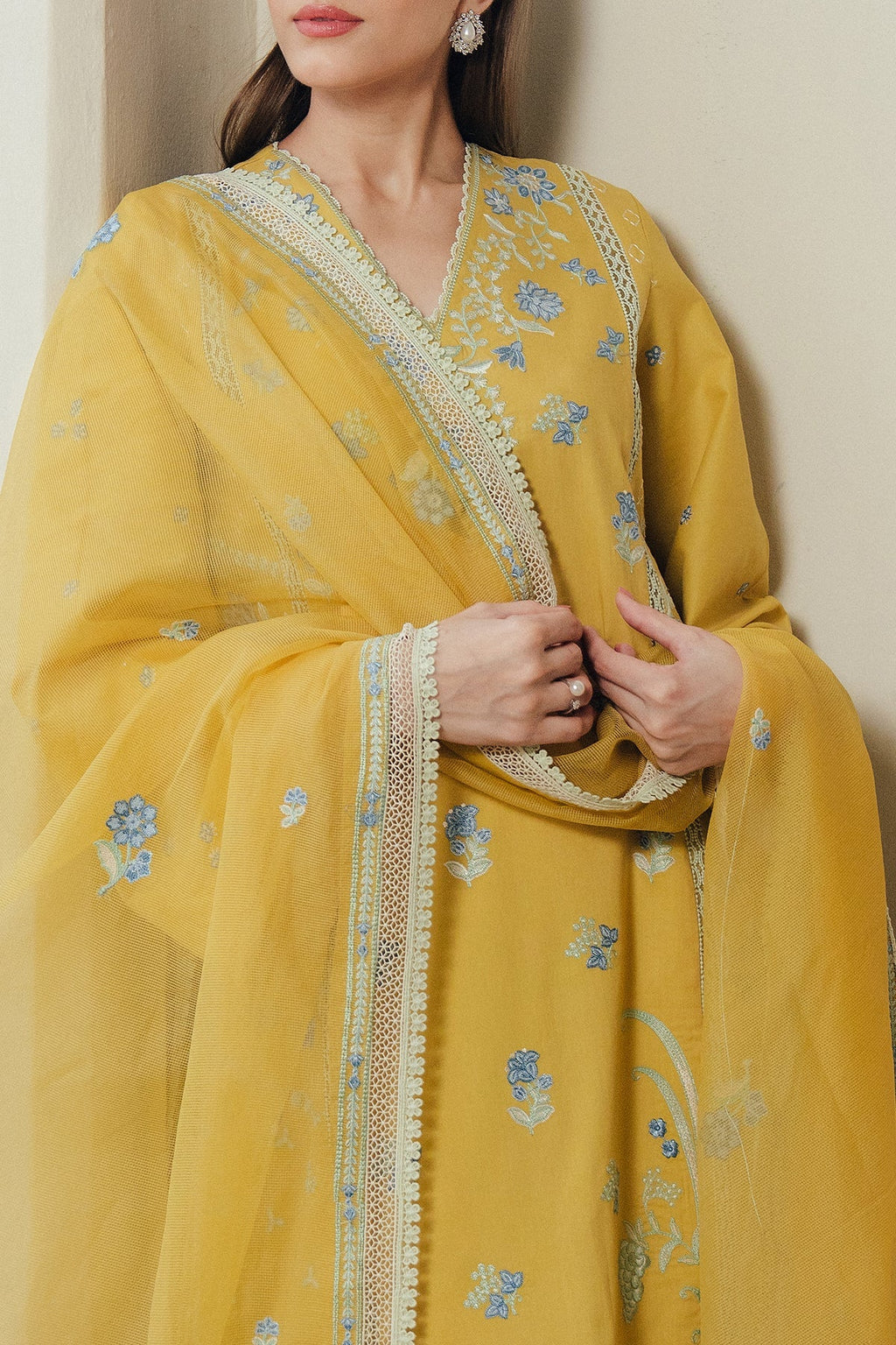 Sunhaze Organza Pakistani Summer Dresses - Afrozeh - 4