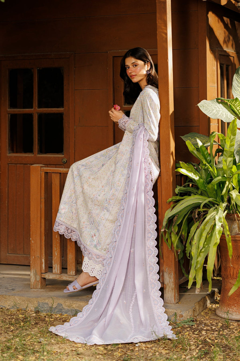 Solayne Organza Pakistani Summer Dresses - Afrozeh - 5