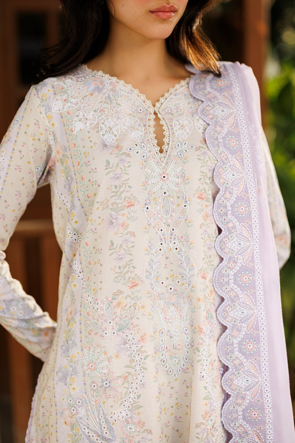 Solayne Organza Pakistani Summer Dresses - Afrozeh - 3