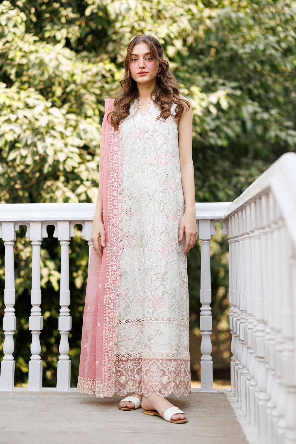 Aurevia Organza Pakistani Summer Dresses - Afrozeh - 1