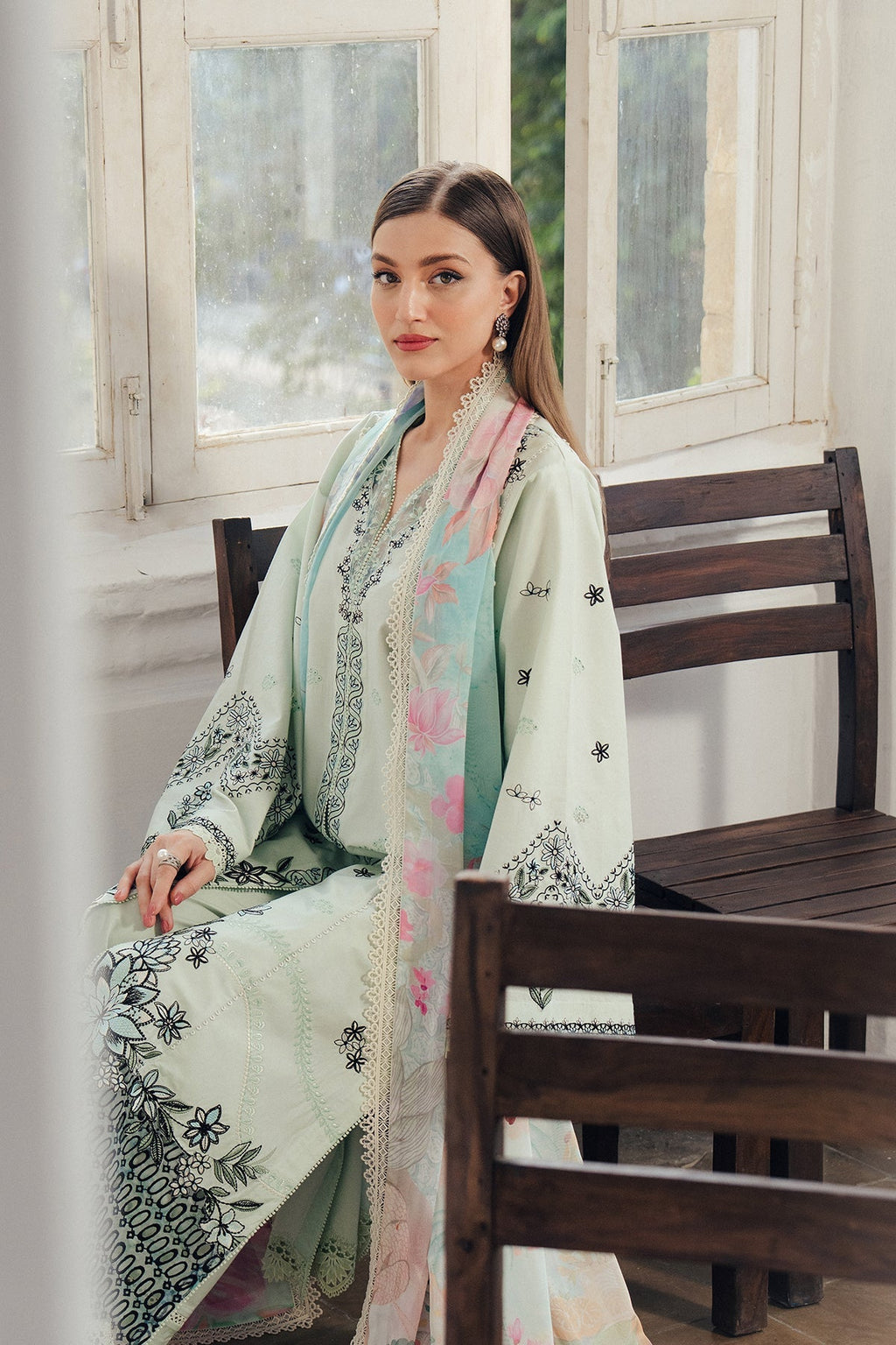 Dewlit Organza Pakistani Summer Dresses - Afrozeh - 4