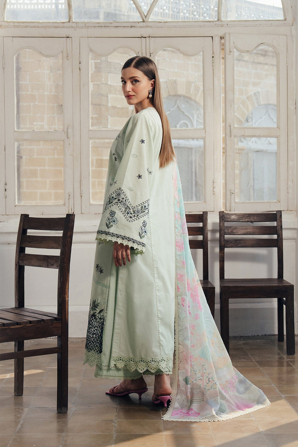 Dewlit Organza Pakistani Summer Dresses - Afrozeh - 2