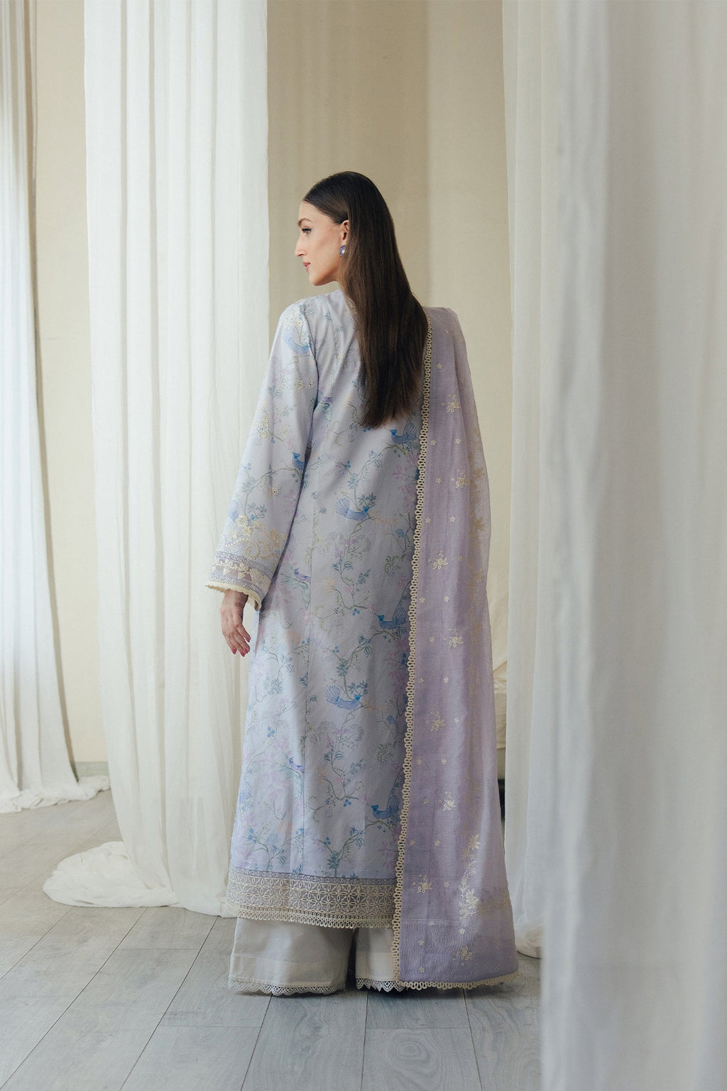 DoveMist Organza Pakistani Summer Dresses - Afrozeh - 2