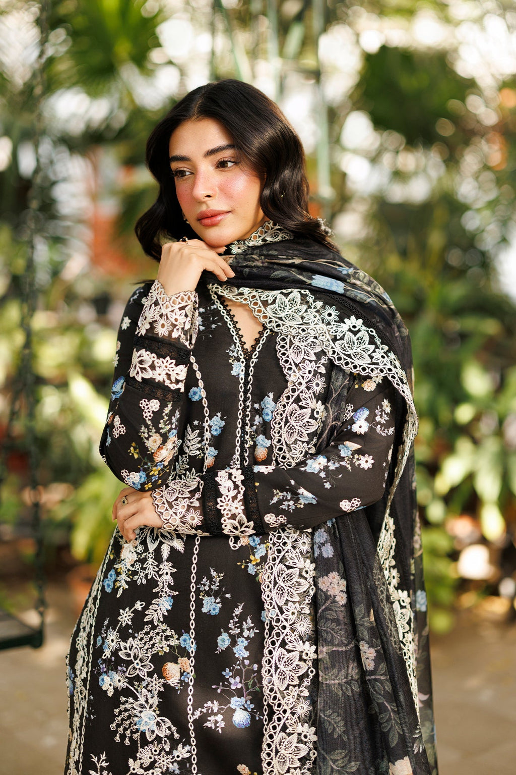 Nyrella Organza Pakistani Summer Dresses - Afrozeh - 4