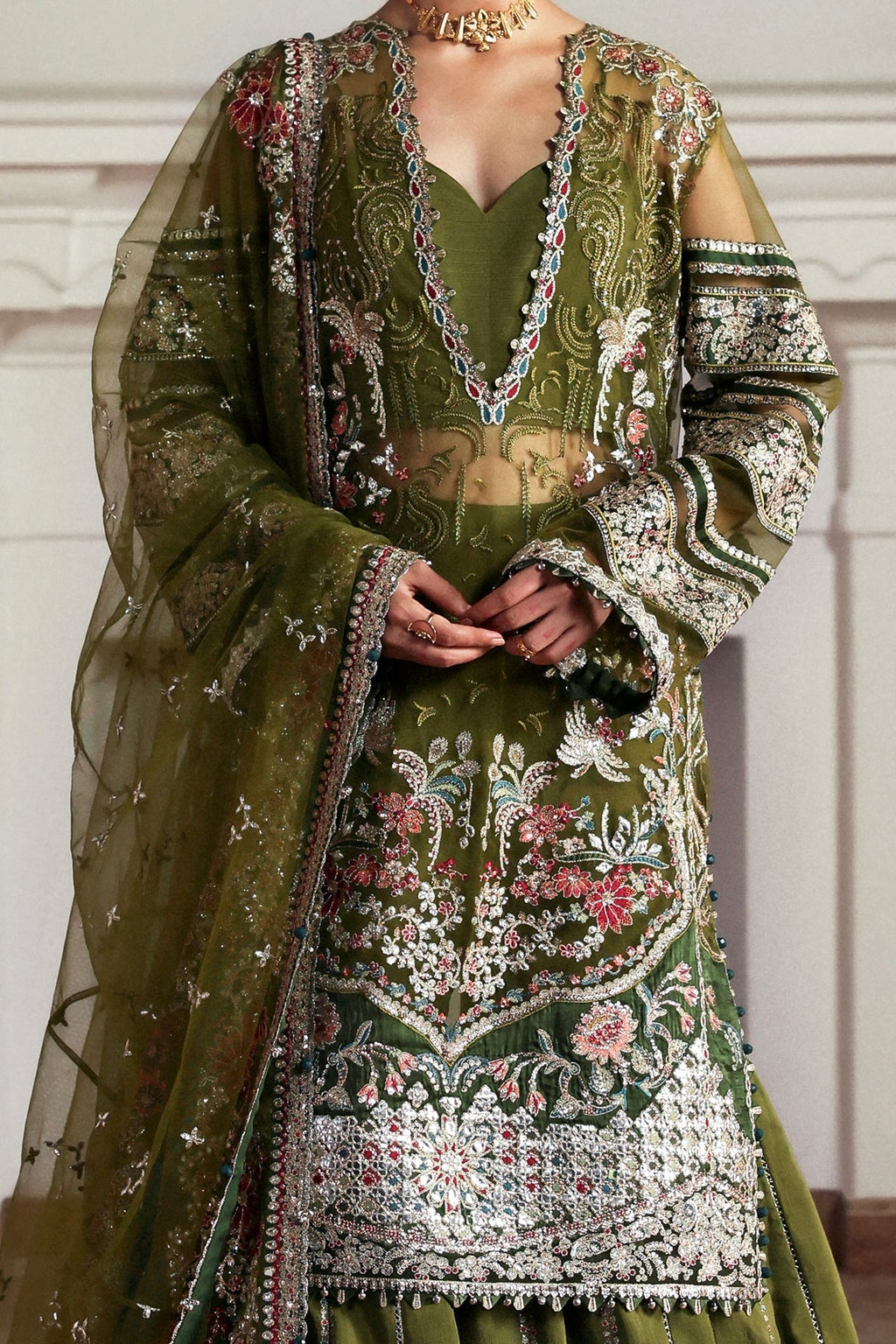 Zoon Raw Silk Pakistani Formal Dresses - Afrozeh - 4