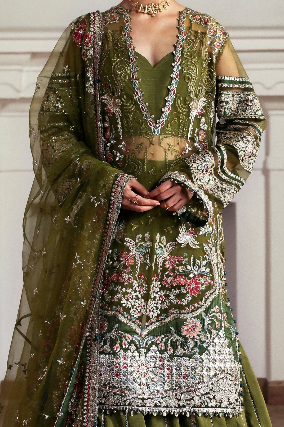 Zoon Raw Silk Pakistani Formal Dresses - Afrozeh - 4