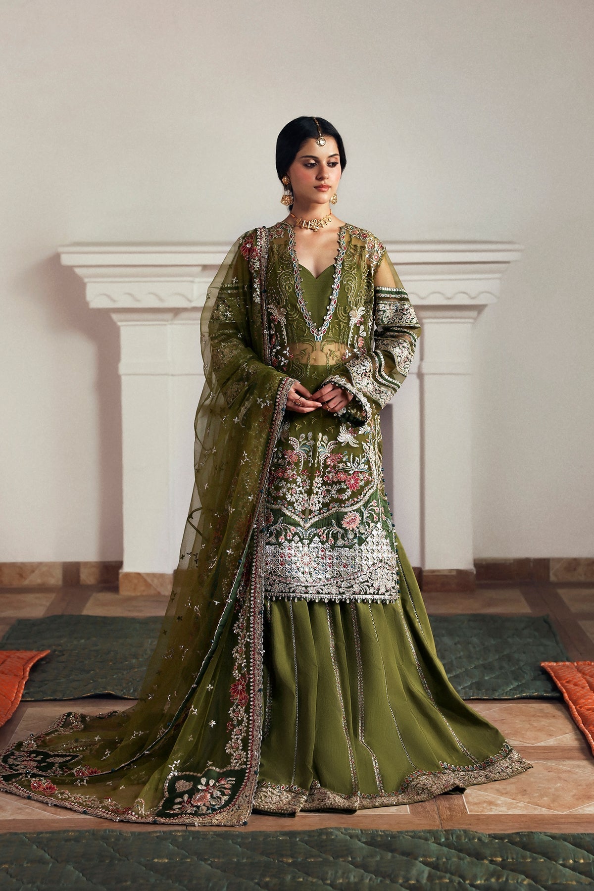 Zoon Raw Silk Pakistani Formal Dresses - Afrozeh - 1