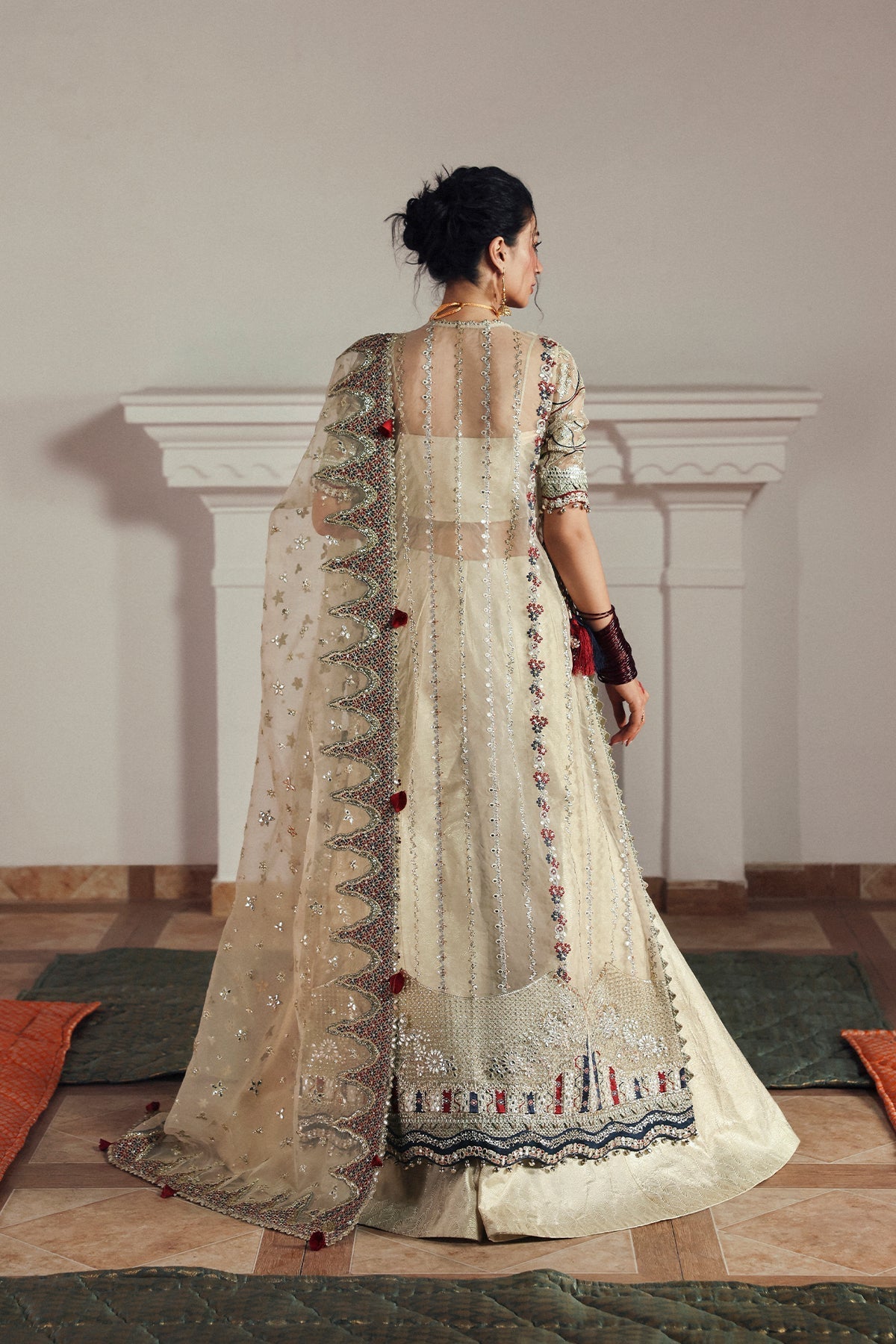 Shahnaz Raw Silk Pakistani Formal Dresses - Afrozeh - 4