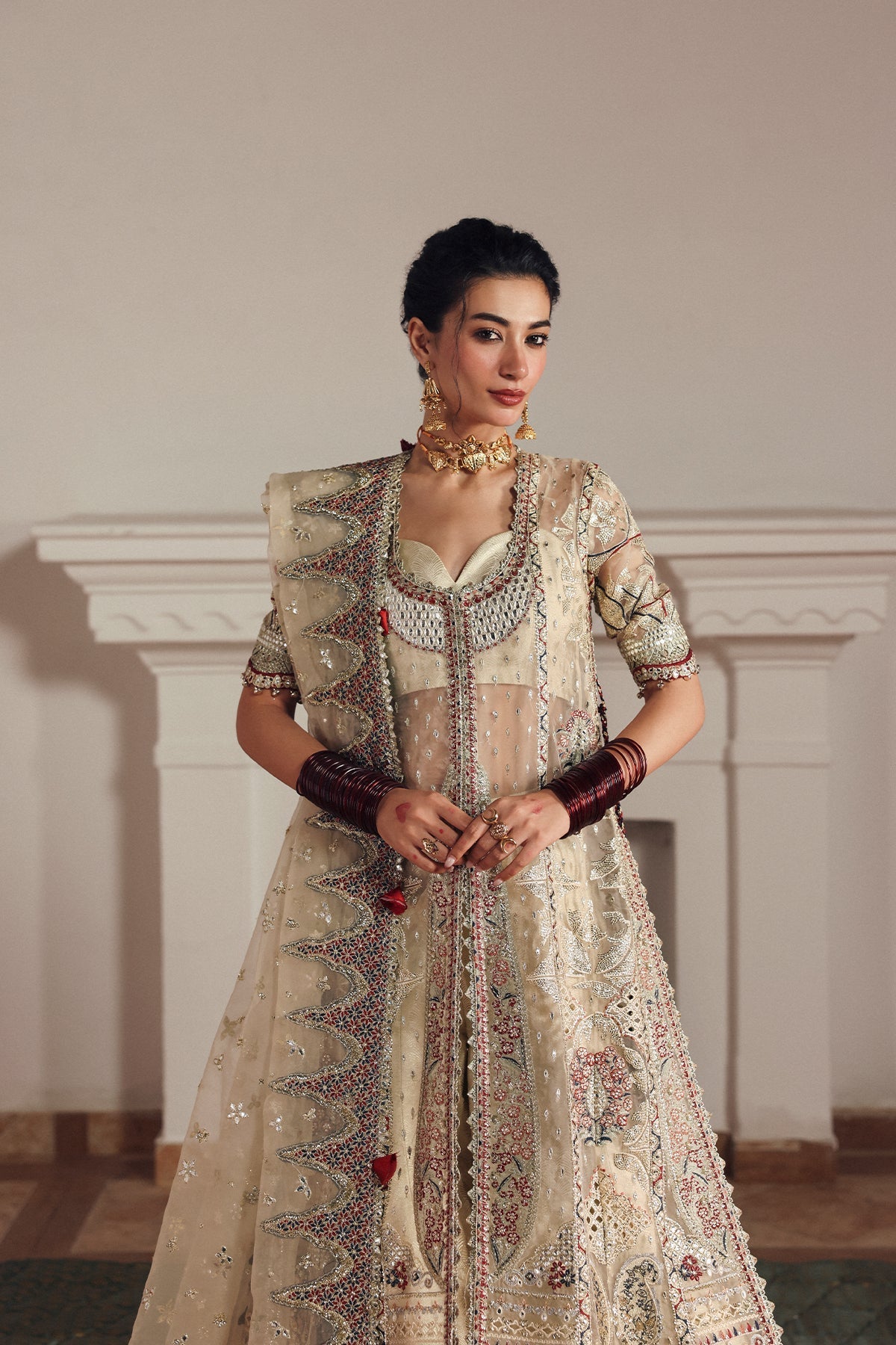 Shahnaz Raw Silk Pakistani Formal Dresses - Afrozeh - 2