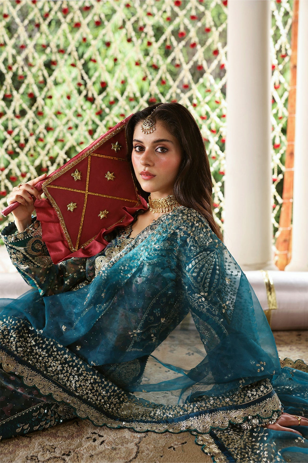 Sitara Raw Silk Pakistani Formal Dresses - Afrozeh - 2