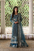 Sitara Raw Silk Pakistani Formal Dresses - Afrozeh - 1