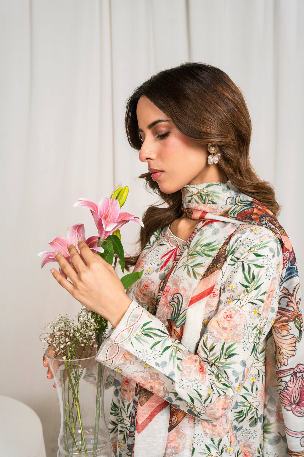 Velour Premium Fabric Pakistani Summer Dresses - Sahiba-clothing - 3