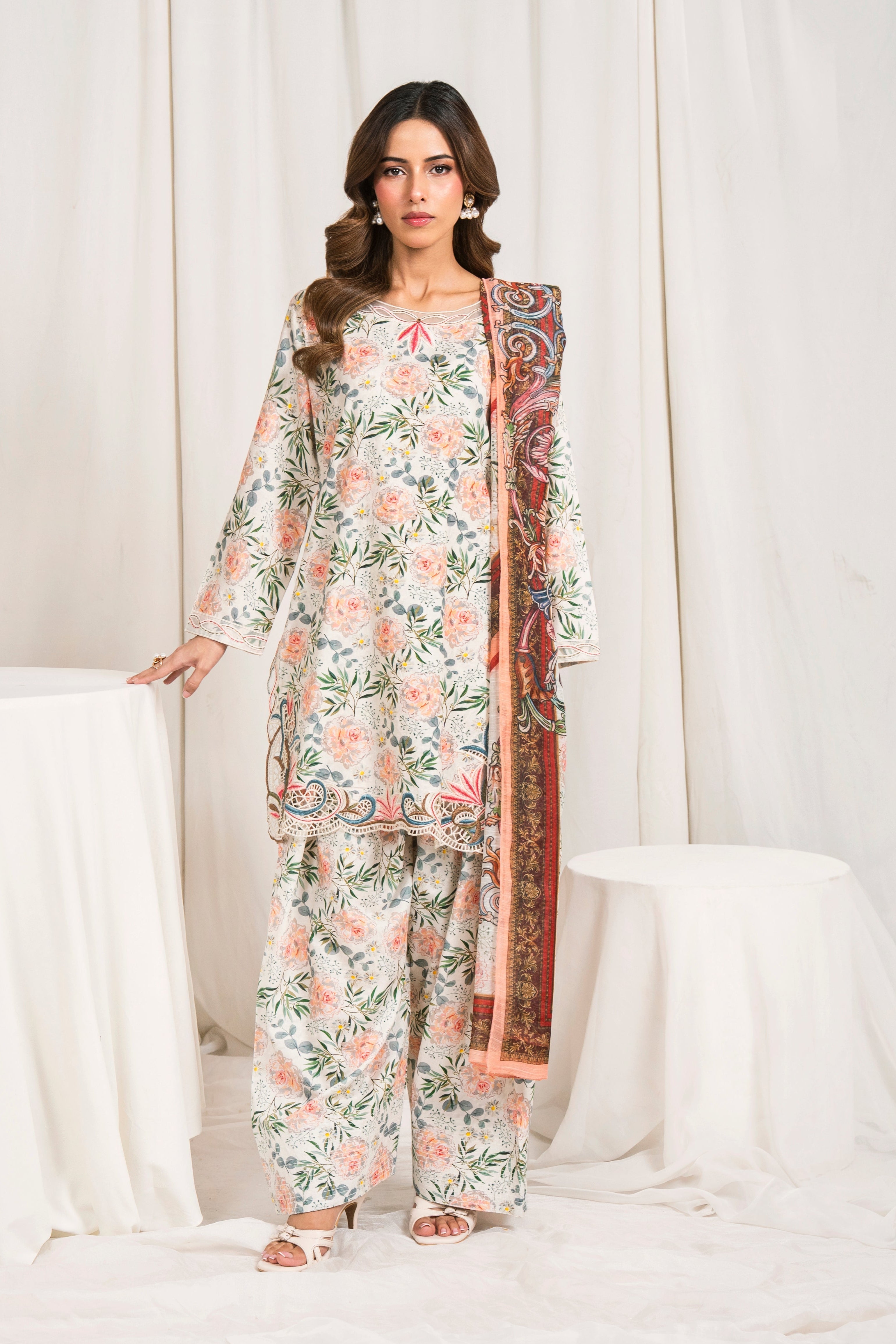 Velour Premium Fabric Pakistani Summer Dresses - Sahiba-clothing - 1